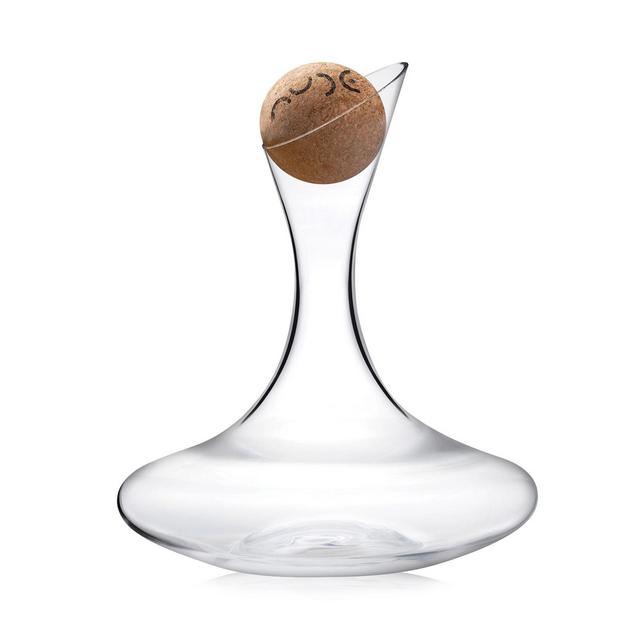Nude Glass Oxygen Wine Decanter with Cork Stopper