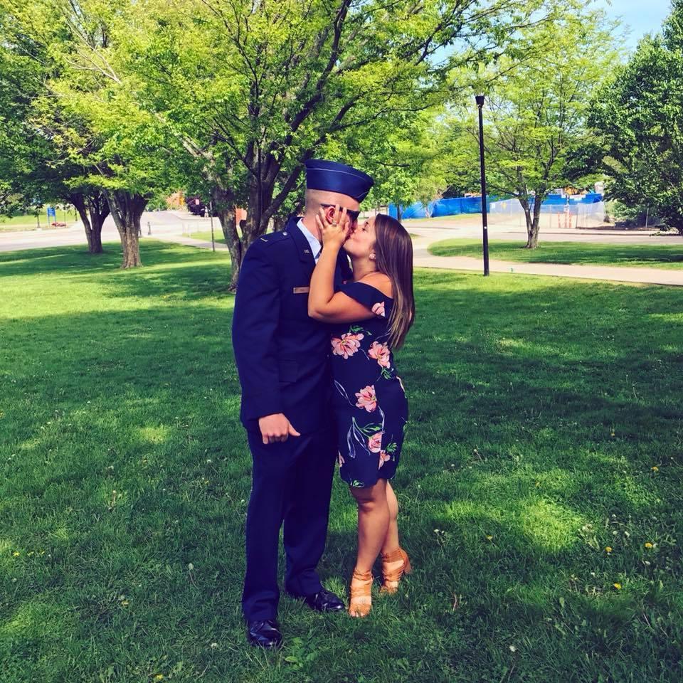 The day Jimmy commissioned into the U.S. Air Force! May 21, 2017