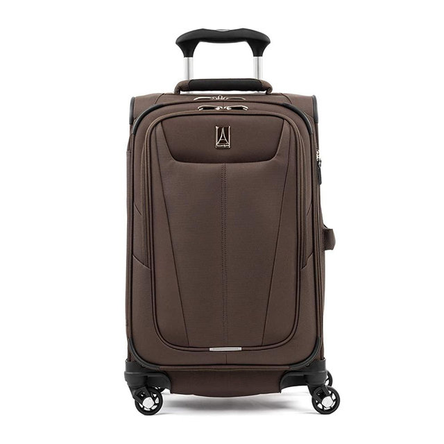 Travelpro Maxlite 5 Softside Expandable Spinner Wheel Luggage, Mocha, Carry-On 21-Inch