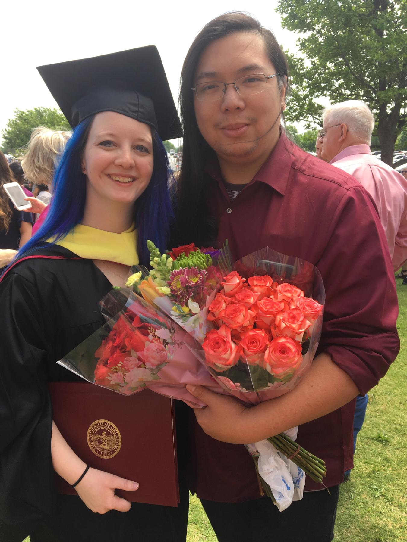 The day I received my Master’s degree!