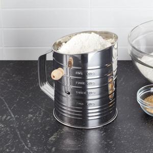 Hand Crank 5-Cup Flour Sifter