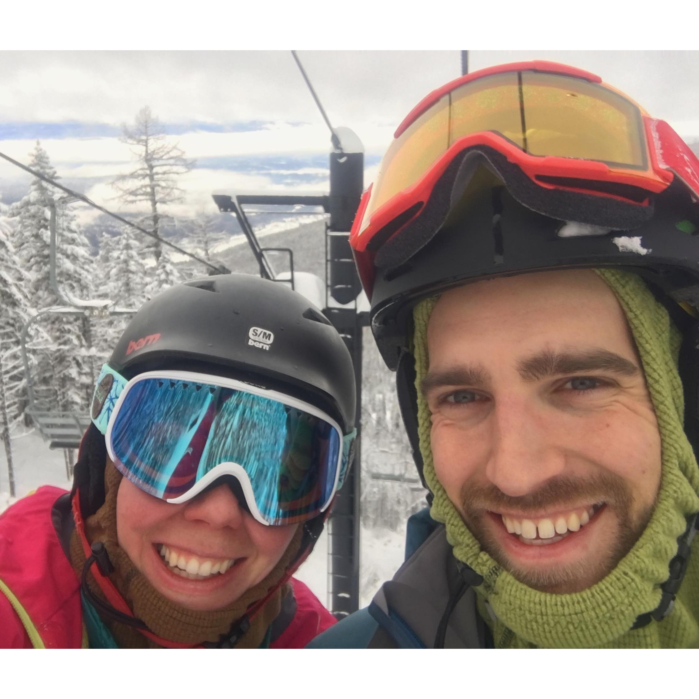 A good partner helps you discover new things! Like biking, and climbing, and skiing, and...