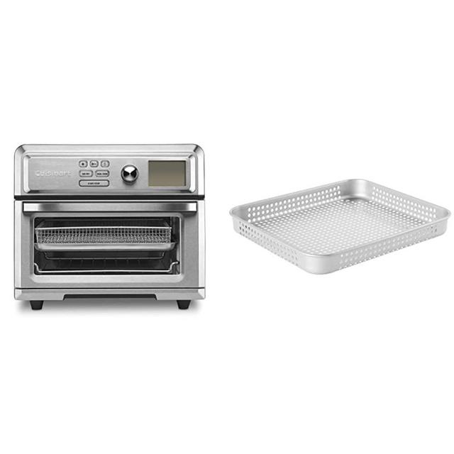 Cuisinart TOA-65 Digital AirFryer Toaster Oven, Premium 1800-Watt Oven, Stainless Steel & ANS-TOA2528 Non-Stick Airfryer Basket