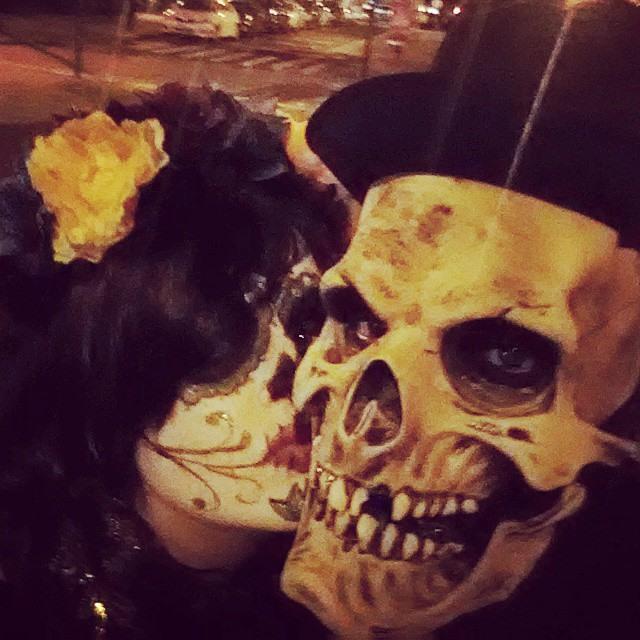 Our first couples costume! Day of the dead, Halloween 2014