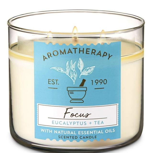 Bath and Body Works Aromatherapy Eucalyptus Tea 3-Wick Candle