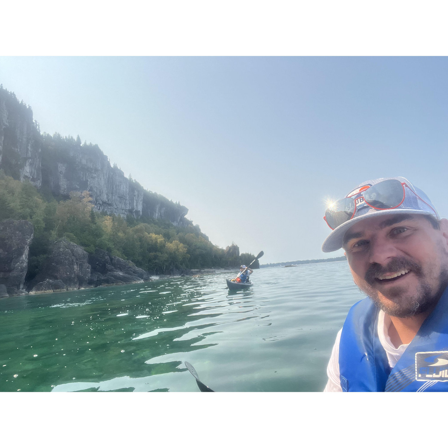 Kayak trip to beach below Lion’s Head