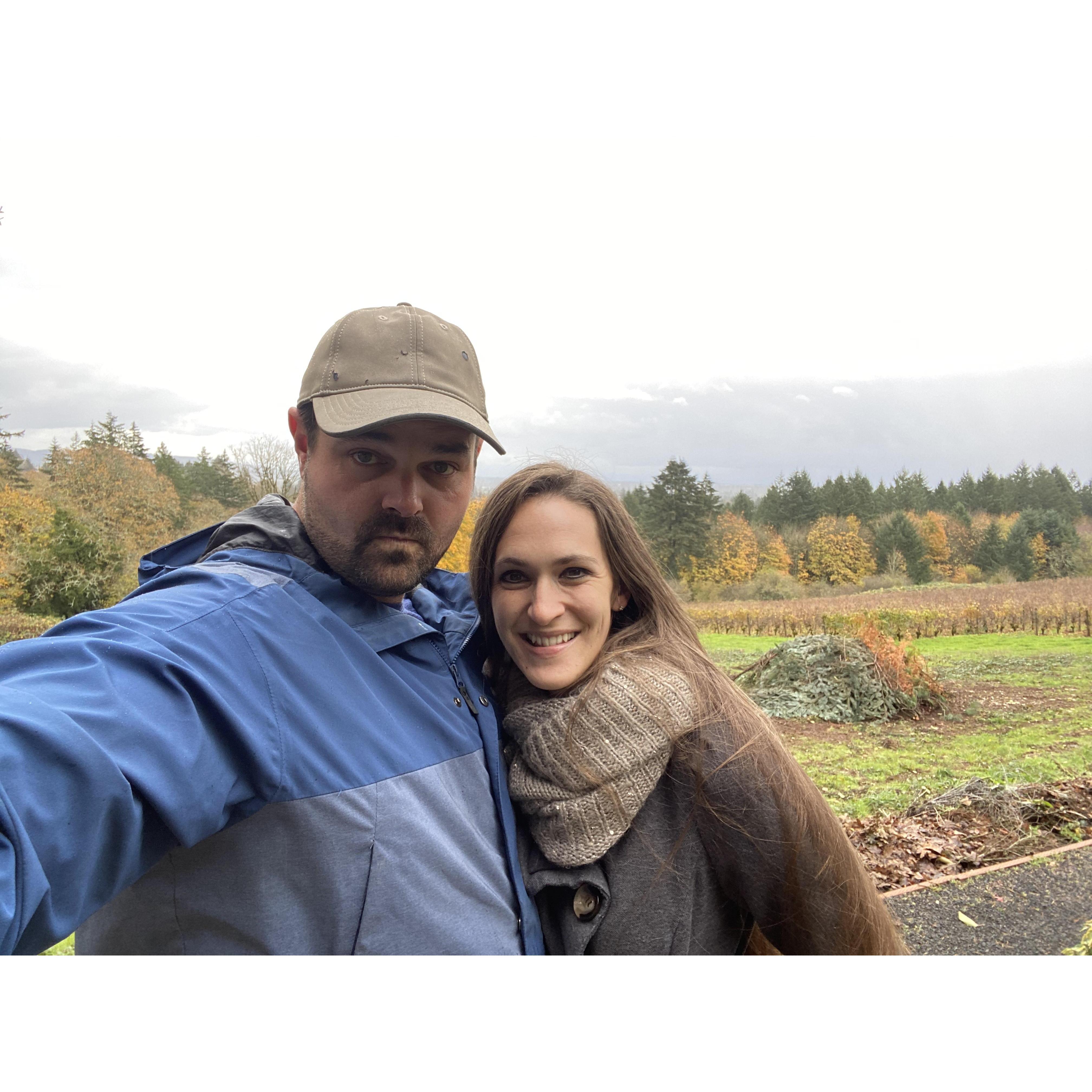 On a trip to Oregon wine country with the Weber family!