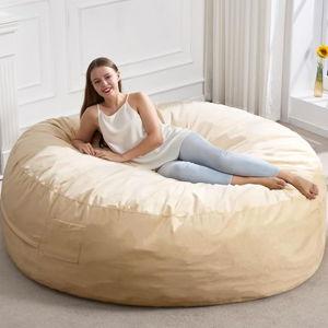 Hobestluk Bean Bag Chair 6Ft Giant Bean Bag Chairs for Adults Large Bean Chairs with Removable Cover,Big BeanBag Chairs for Living Room, Bedroom