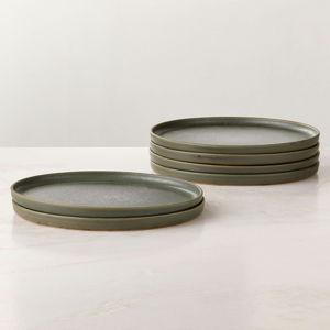 CB2 Drift Green Dinner Plate with Reactive Glaze