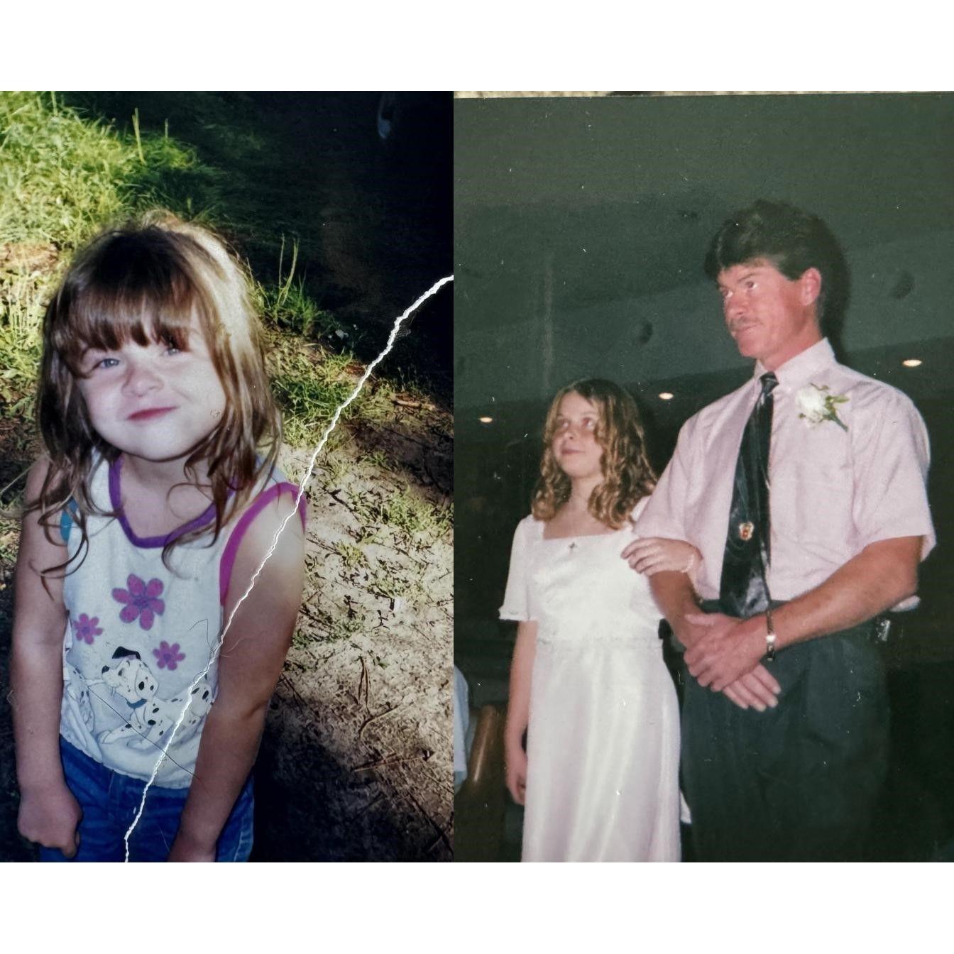 Baby Kayla featuring my father, Danial