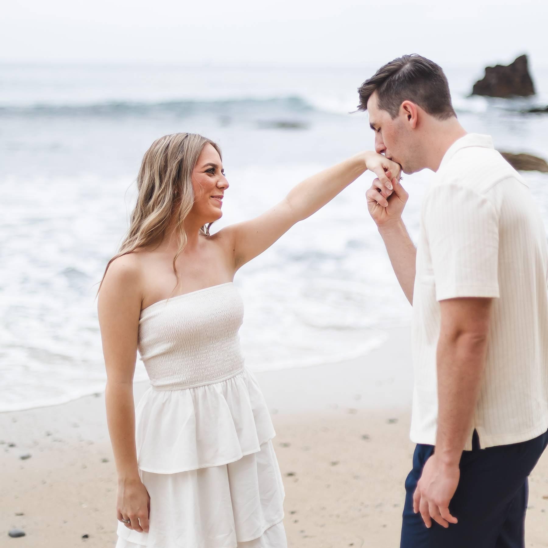 Enjoying the first couple of moments engaged!