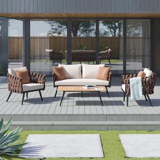 Crown 4-Piece Outdoor Patio Set