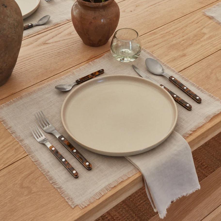 Frayed Linen Placemat - Natural