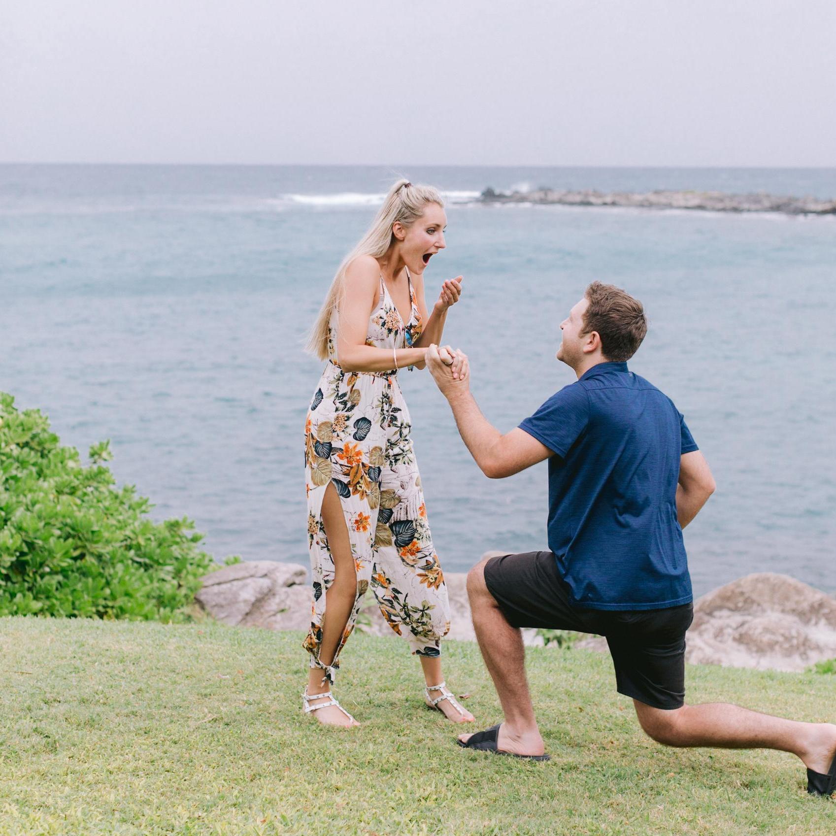 He spun me (our signature move) and as I was turning, he knelt down on one knee to ask me to be his love forever - 12.26.2020