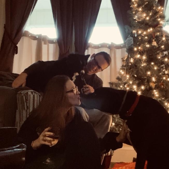 First Family Christmas Photo in the New Home