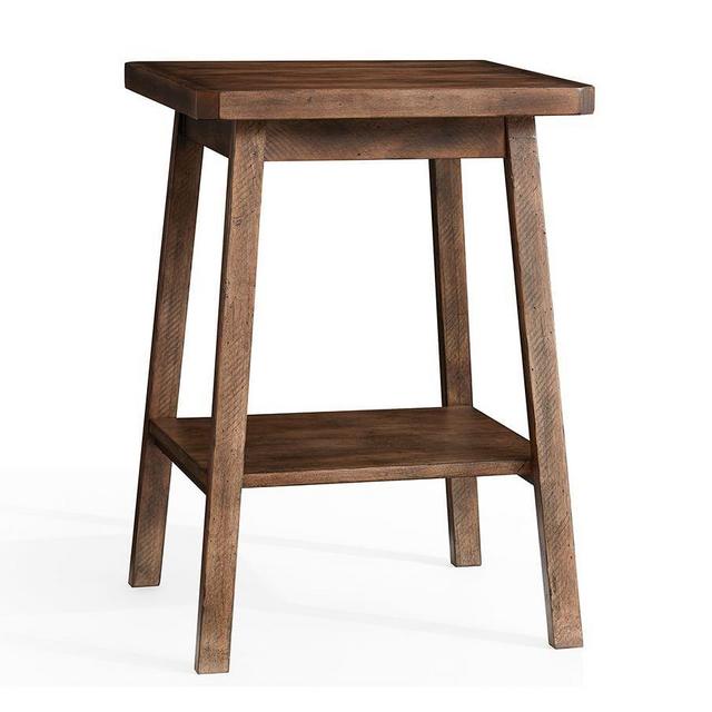 Mateo End Table, Salvaged Black