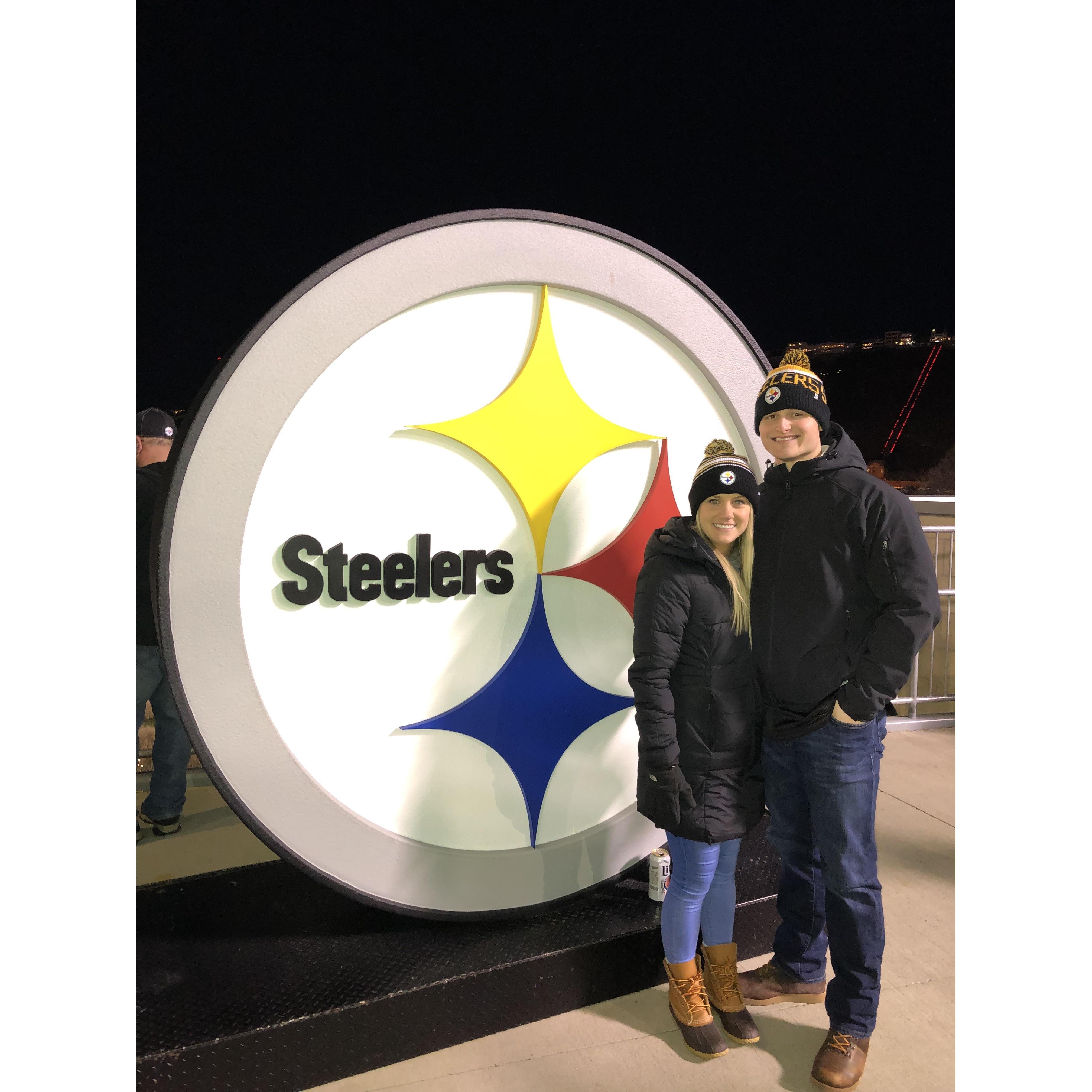 Jessie's 1st Pittsburgh Steelers game.