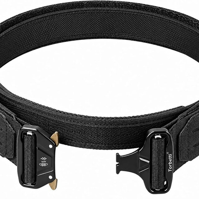 Torbetti Tactical Gun Belt, 2" Molle War Battle Combat Belts with Quick Release Buckle Law Enforcement Duty Belts for Men
