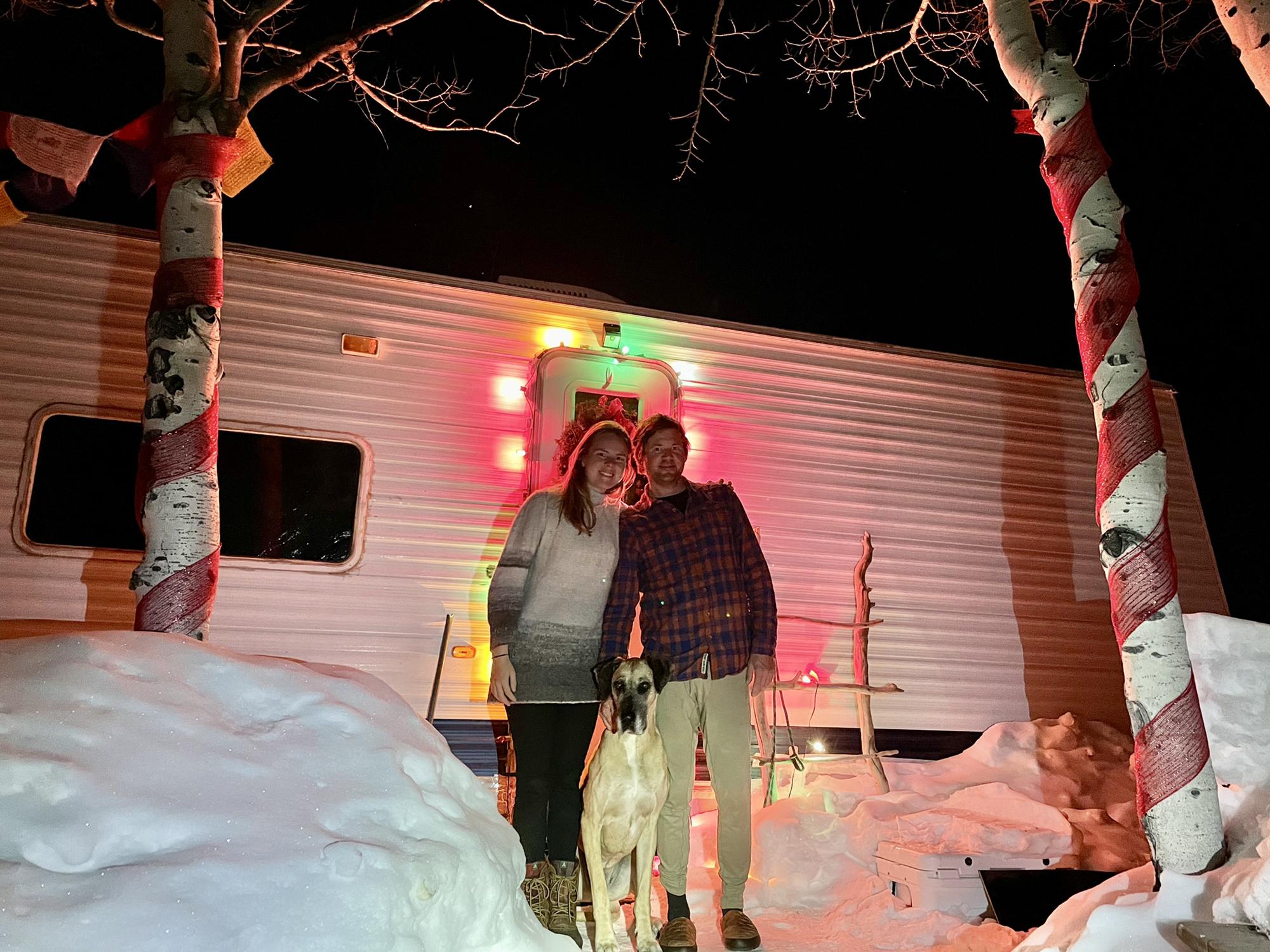 A cozy Christmas in the camper