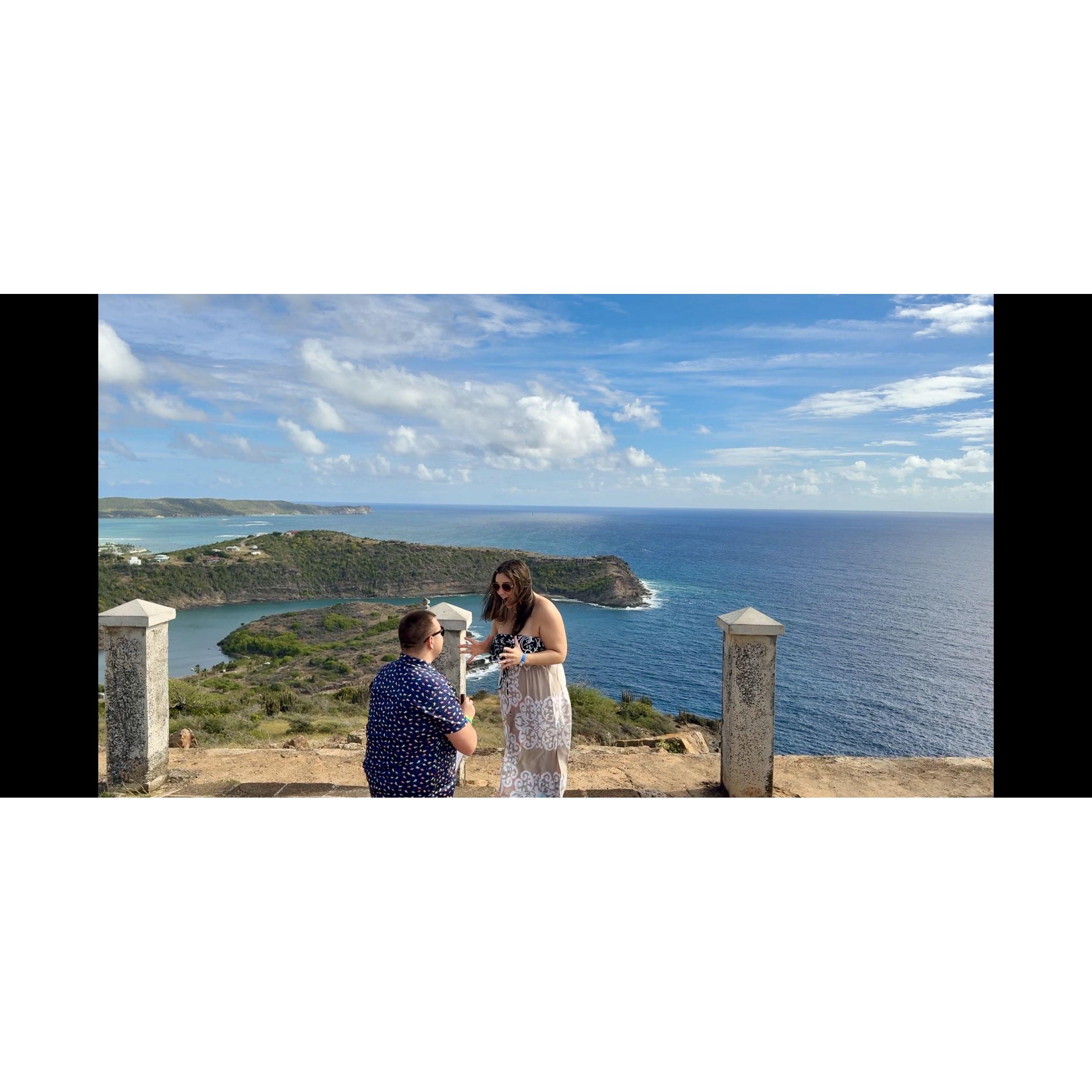 ENGAGED at Blockhouse Mountain, Antigua.