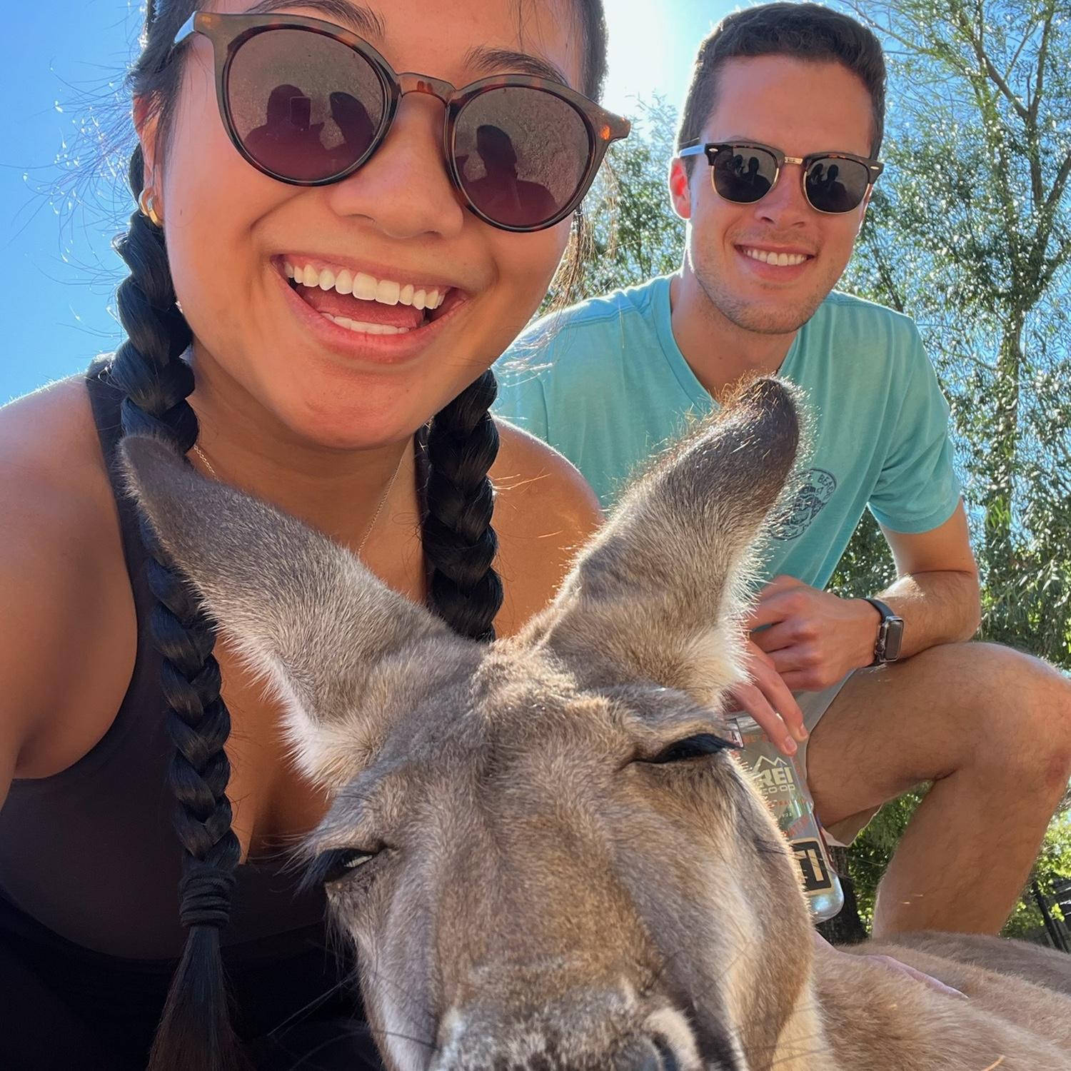 September 18, 2022 • Petting the Kangaroos at Tanganyika Wildlife Park (Goddard, KS)