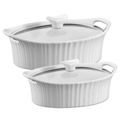 CorningWare® French White® 1.5 qt. Ceramic Oval Casserole