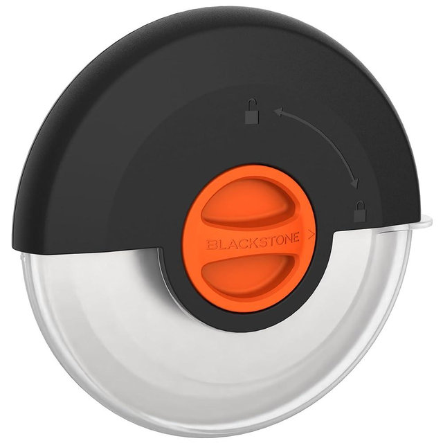 Blackstone 5879 Pizza Cutter, Black & Orange