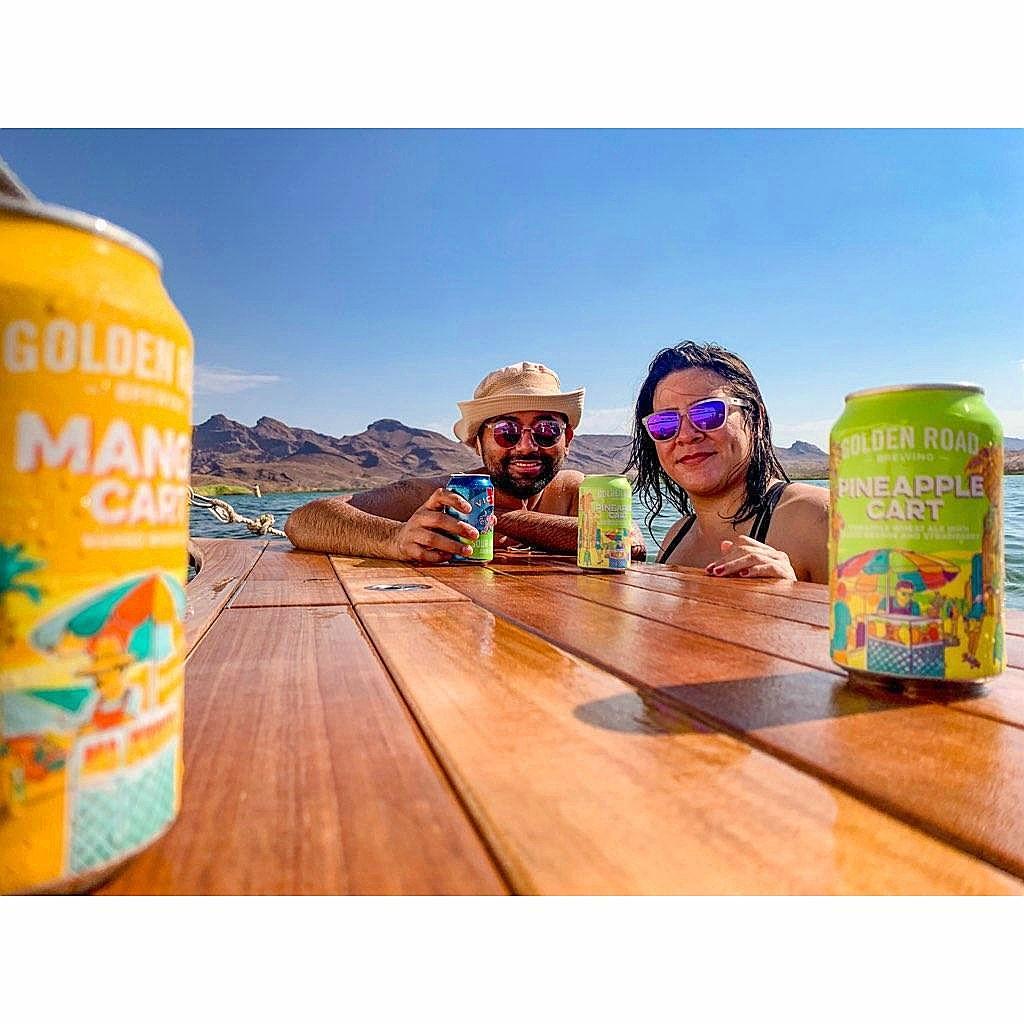 Lounging at the Lake in Havasu, Arizona. And maybe also sponsoring Mango Cart by Golden Road? We'll let you all be the judges.
- July 2020