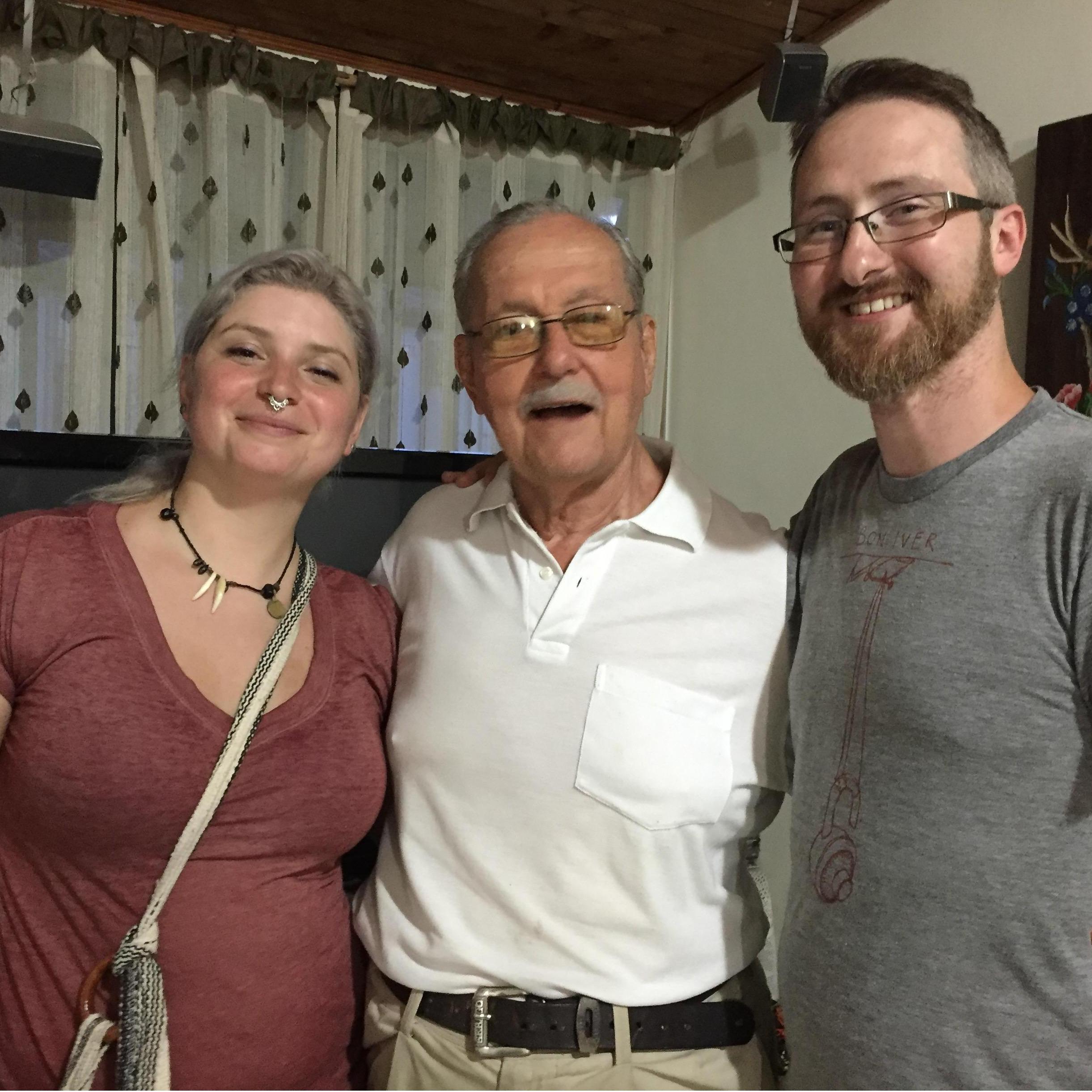 In Colombia, with Diana's beloved Grandpa.