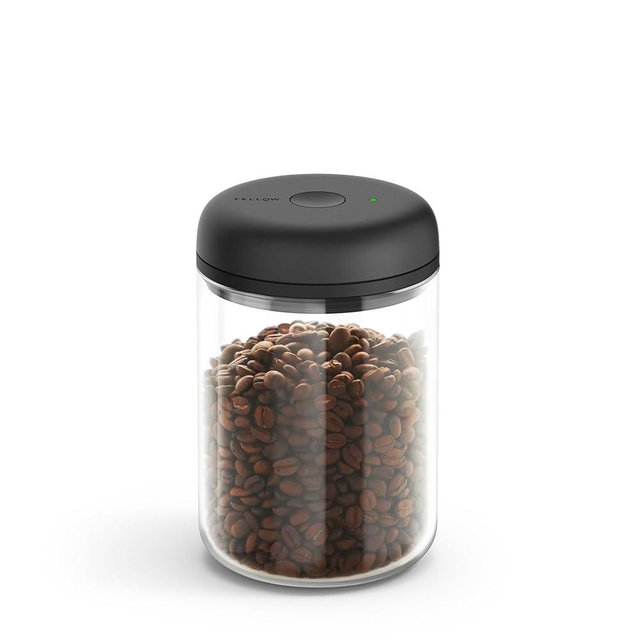 Fellow Atmos Electric Vacuum Canister & Storage Container - Airtight Coffee & Food Storage Containers - Coffee Containers - (Clear Glass, 1.2 Liter)