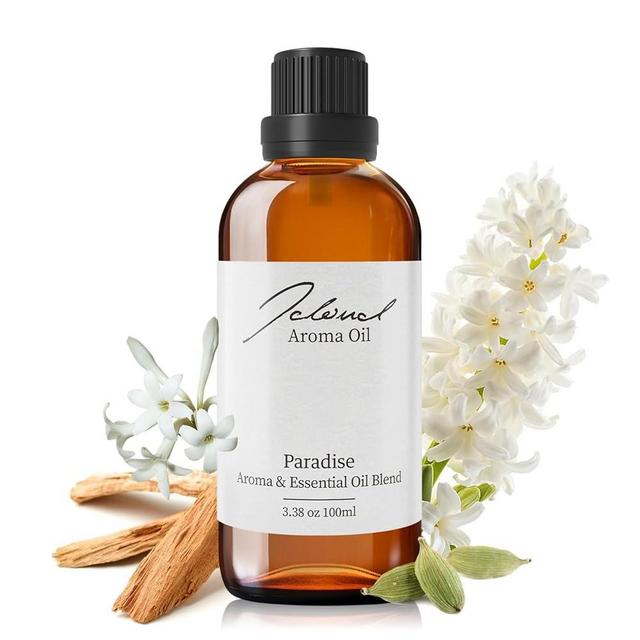 JCLOUD Paradise Essential Oil for Diffuser - Hotel Diffuser Oil & Home Luxury Scents - Pure Aromatherapy Diffuser Oil with Cardamom, Jasmine and Hyacinth, Natural & Pet Safe - 100mL