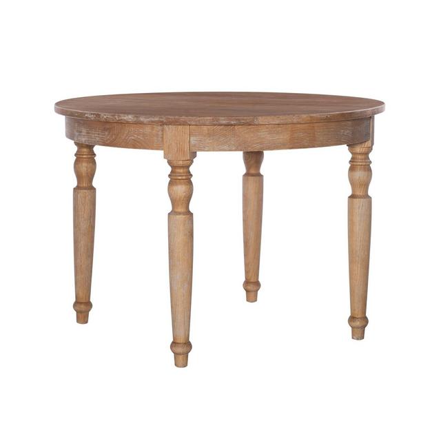 Belfort Natural Round Dining Table Light Brown - Linon