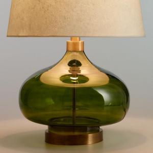 Green Glass Teardrop Halsey Table Lamp Base
