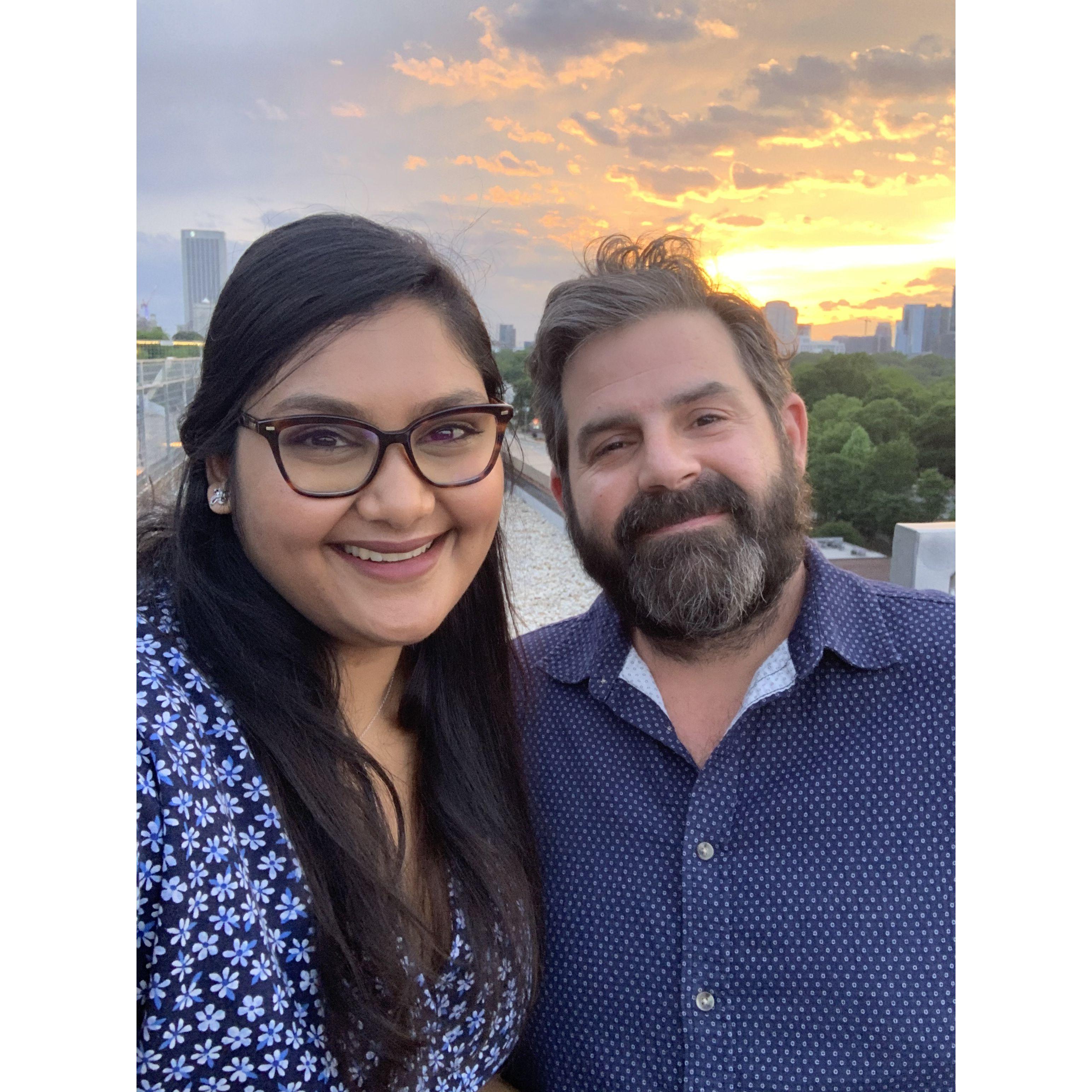 Sunset dinner on top of Ponce City Market