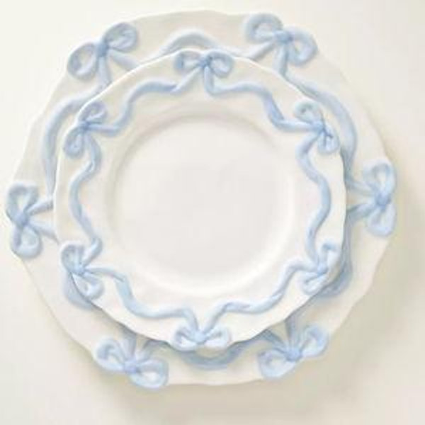 Benedita Bow Stoneware Side Plates, Set of 4