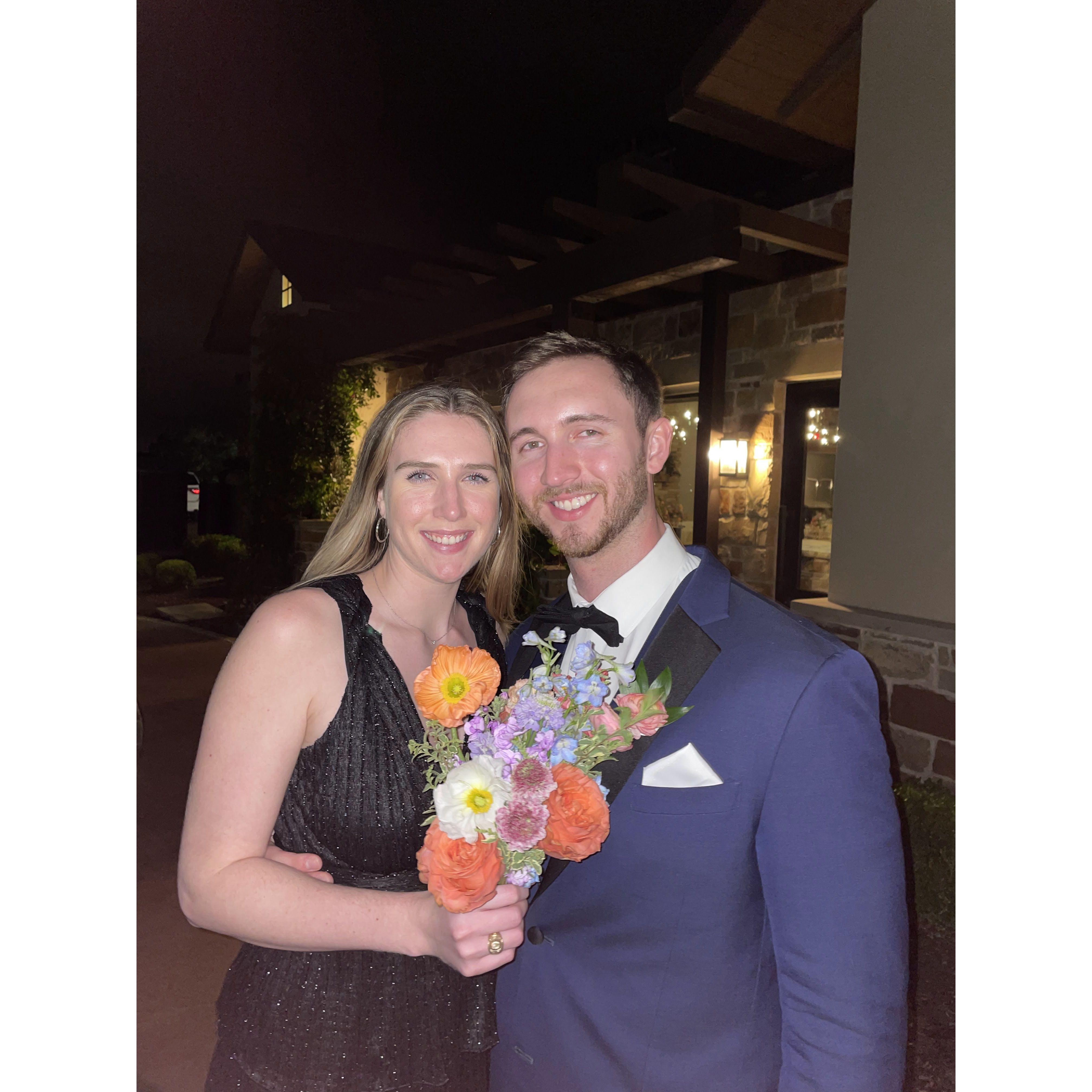 March 2024: Caught the bouquet at another wedding.. suspicions are rising!