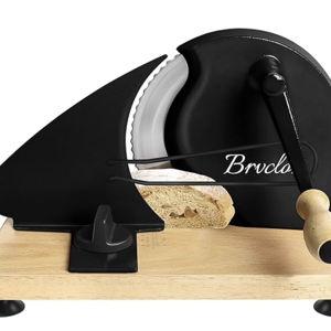 Manual Bread Slicer Adjustable Thickness, Hand Crank Bread Slicer - Black