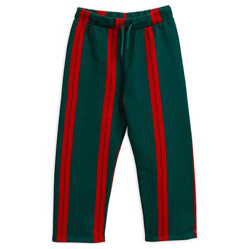 Mini Rodini Stripe Sweatpants, Green