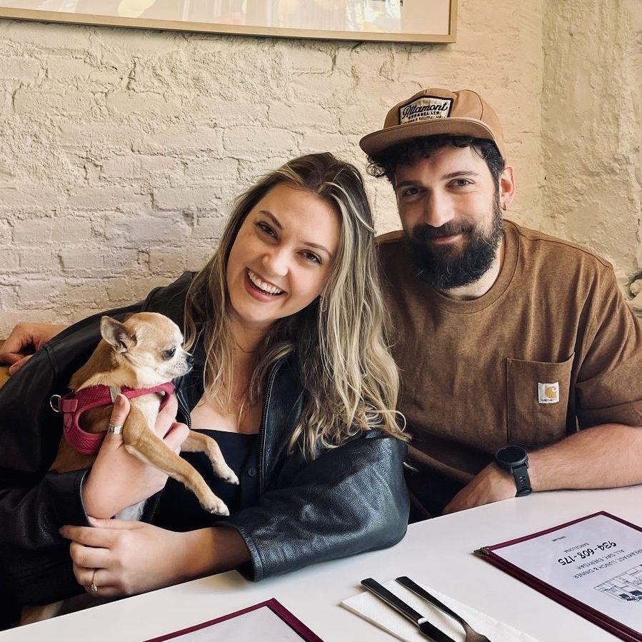 At our favorite brunch spot La Gringa (Trini has a photo on the wall!)