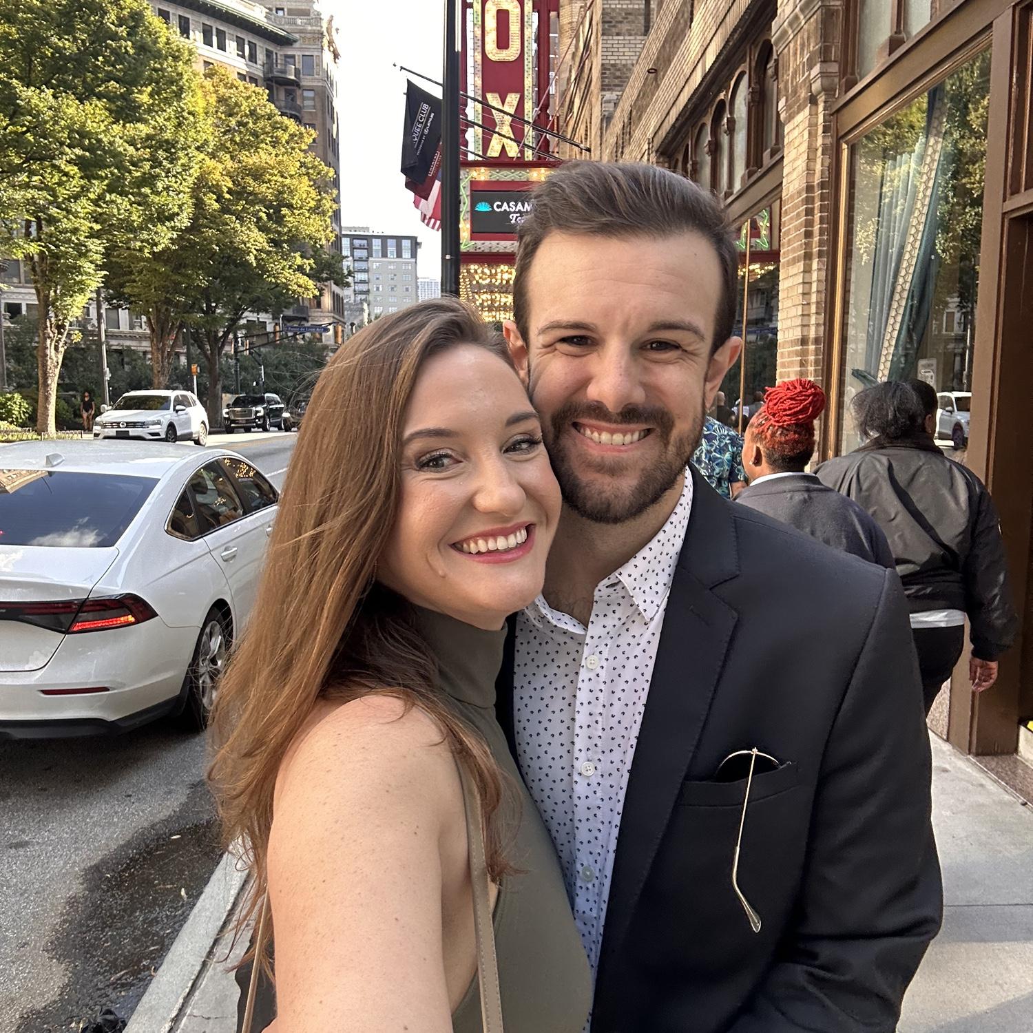 Surprise birthday gift for Britt to see The Lion King at the Fox Theatre. Stefan is the best gift giver :)