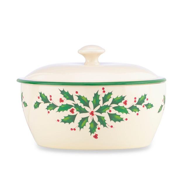 Lenox® Holiday™ 32 oz. Covered Casserole Dish in Ivory