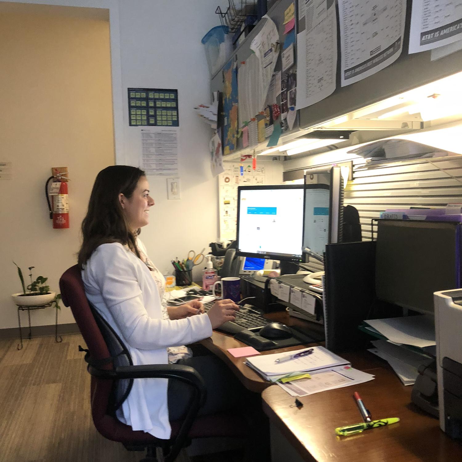 Just a day in the life in our office space (or was it a closet?) at NYU