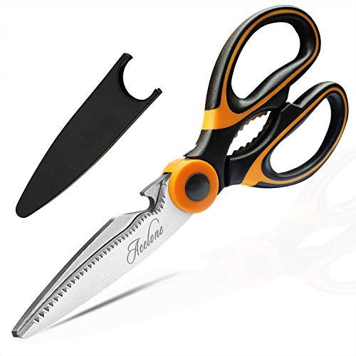 2Pack Herb Scissors, Kitchen Shears with 5 Blades and Cover, Multipurpose Cutting Herb Stripper, Kitchen Shears Dishwasher Safe, Kitchen Scissors for