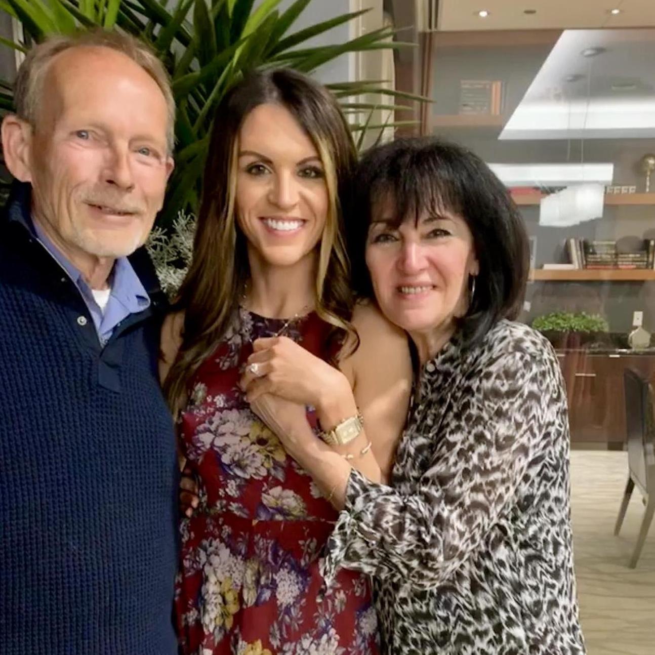 Two very happy parents the night we got engaged to welcome a new son into their family!