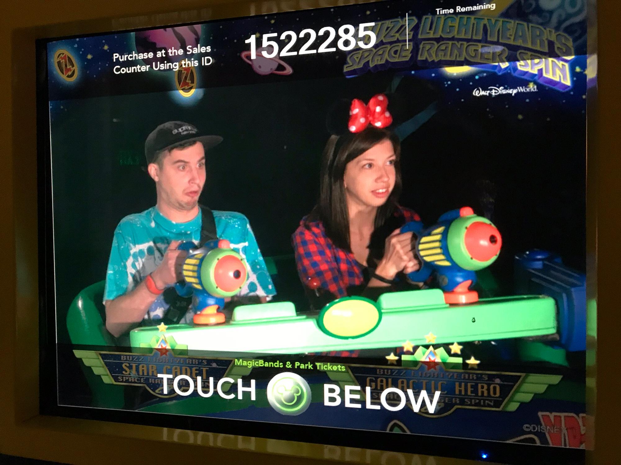 Buzz Lightyear ride at Disney World!