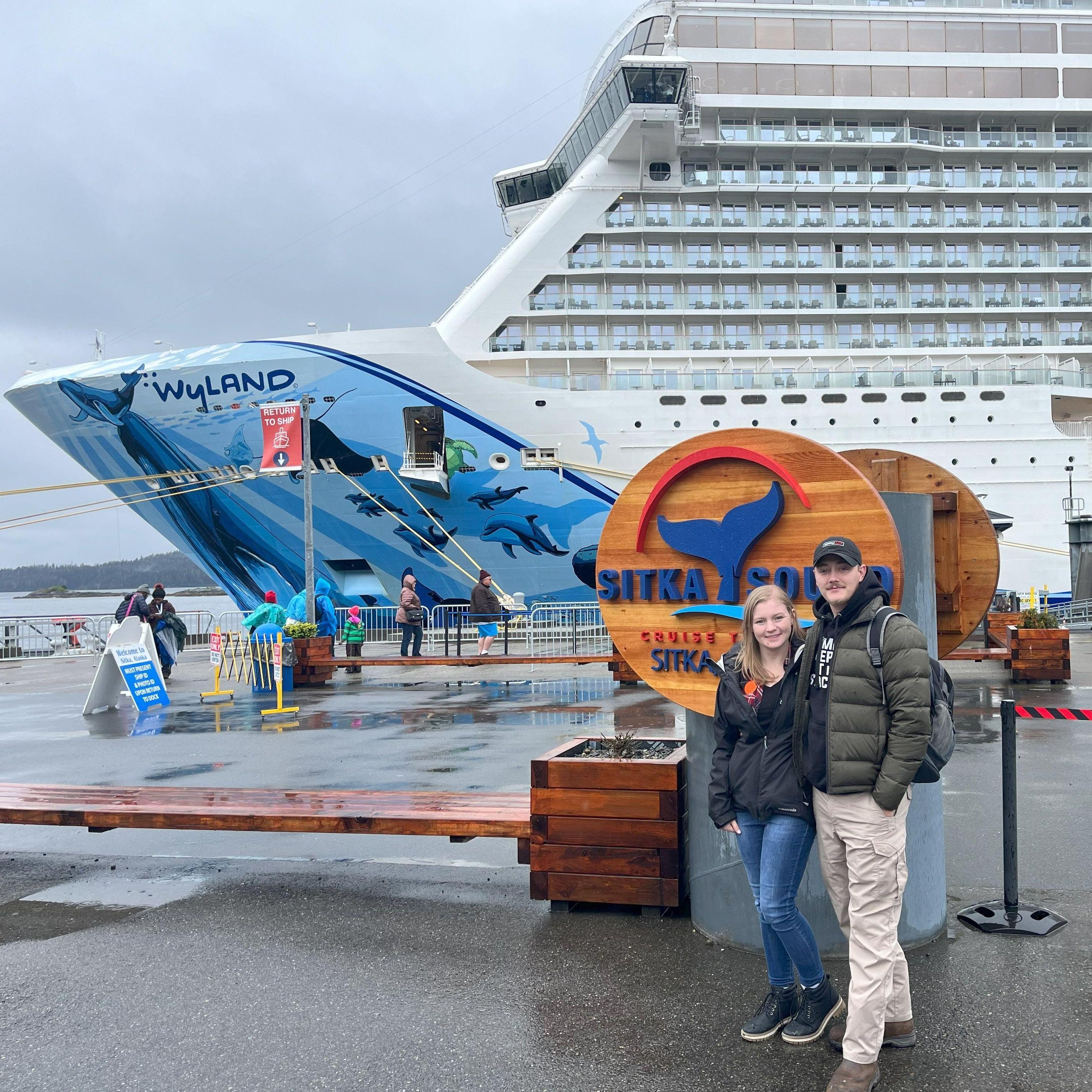 Stopped at Sitka during the cruise we got engaged on.