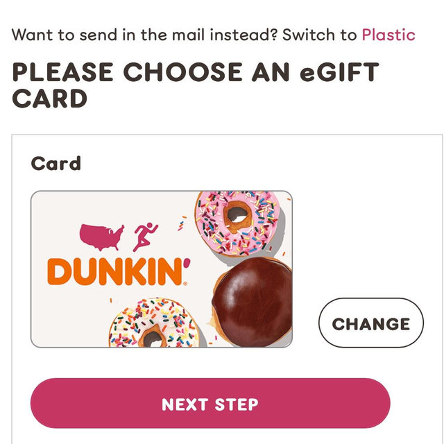 Dunkin Gift Card