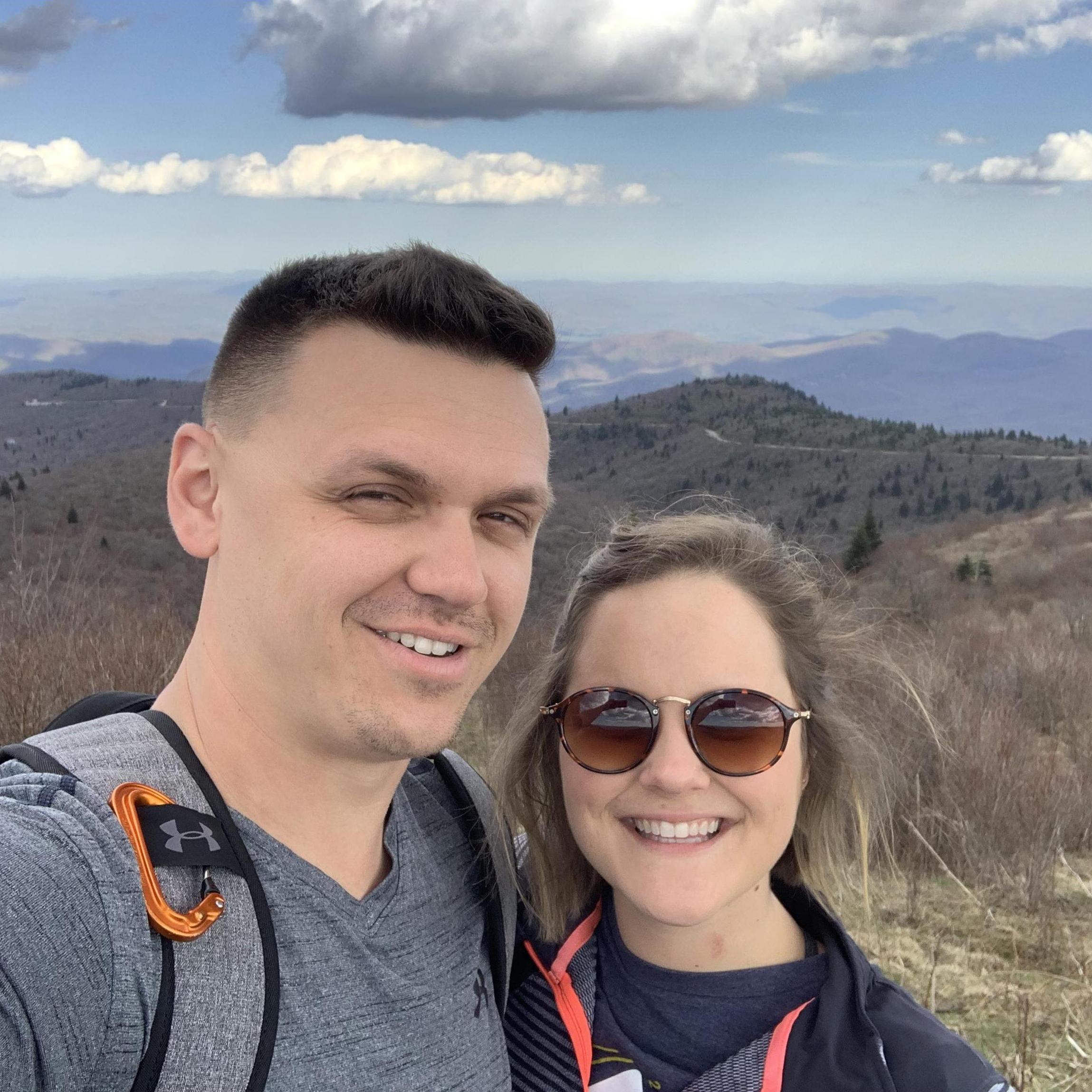 One of our first hikes together, which included a 6-hour detour.