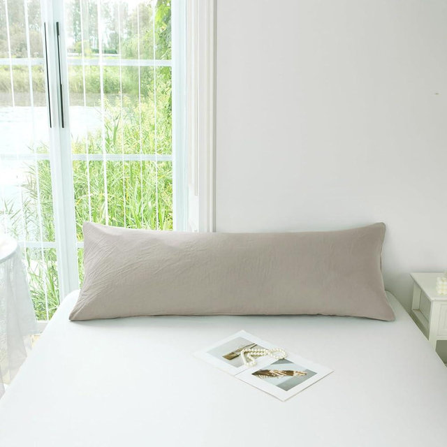 MILDLY Super Soft Pillowcase - Washed Microfiber Lightweight Oatmeal Pillow Cases Body Size 1PCS, Easy Care and Fade Resistant Stain Resistant 20x54 Inches