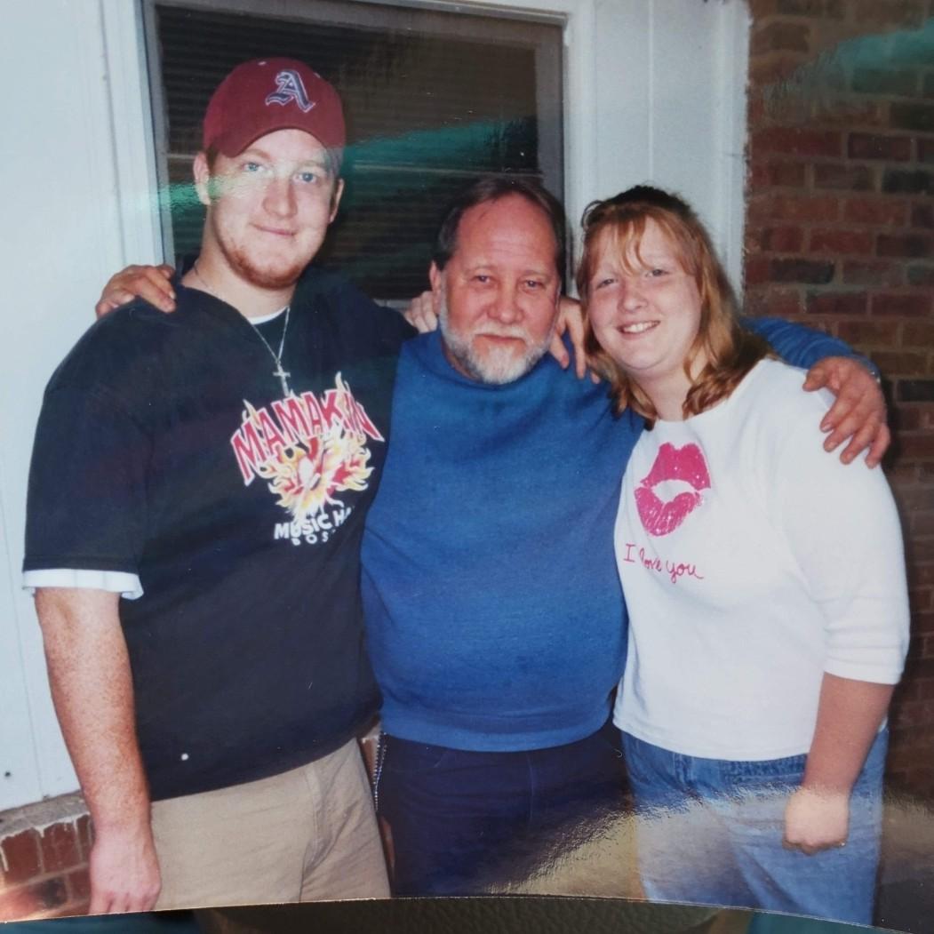 Brides Uncle Johnny with Brother and Sister